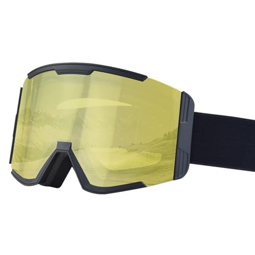 Miaelle Snowboardbrille, UV-Schutz, Anti-Beschlag, Weitsicht, Ski-Brille für Herren und Damen, kratzfest, beschlagfrei, Skibrille von Miaelle