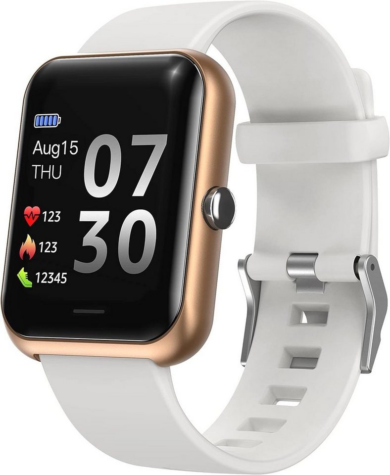 MicLee Smartwatch (1,3 Zoll, Android iOS), Damen herren pulsuhren wasserdicht uhr sportuhr unterschiedliche von MicLee