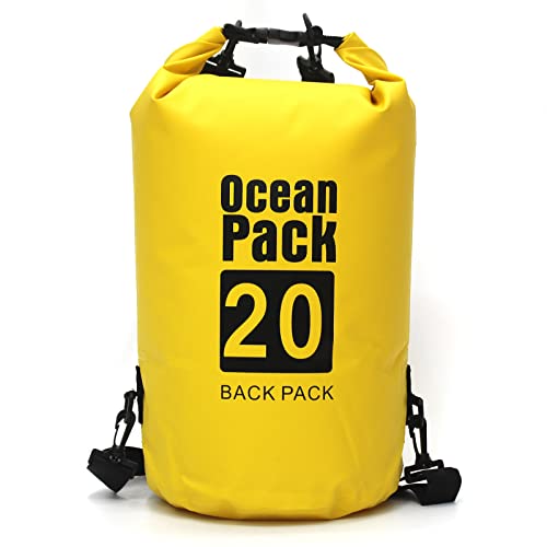 Micacorn Wasserdichter Beutel, 10L Dry Bag Lang Verstellbarer Schultergurt Wasserdichter Taschen für Kajakfahren, Bootfahren, Kanufahren, Rafting, Wandern, Schwimmen, Camping, Snowboarden von Micacorn