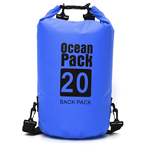 Micacorn Wasserdichter Beutel, 30L Dry Bag Lang Verstellbarer Schultergurt Wasserdichter Taschen für Kajakfahren, Bootfahren, Kanufahren, Rafting, Wandern, Schwimmen, Camping, Snowboarden von Micacorn