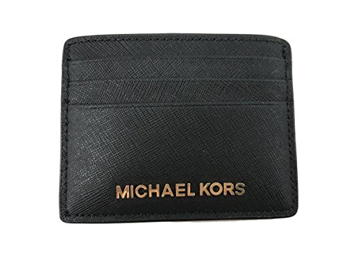 Michaekl Kors Jet Set Travel Large Card Holder - Black von Michael Kors