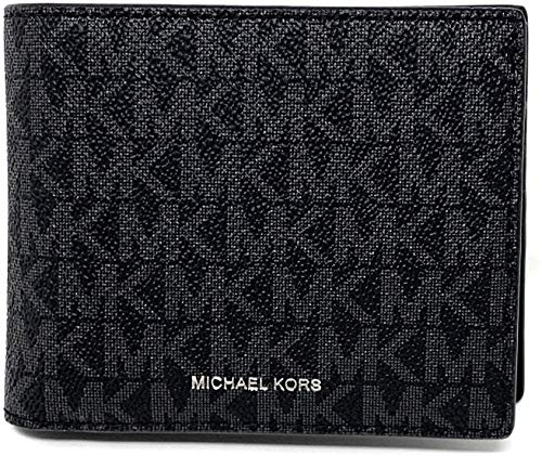 Michael Kors Men's Cooper Billfold with Passcase Wallet (Black PVC) von Michael Kors