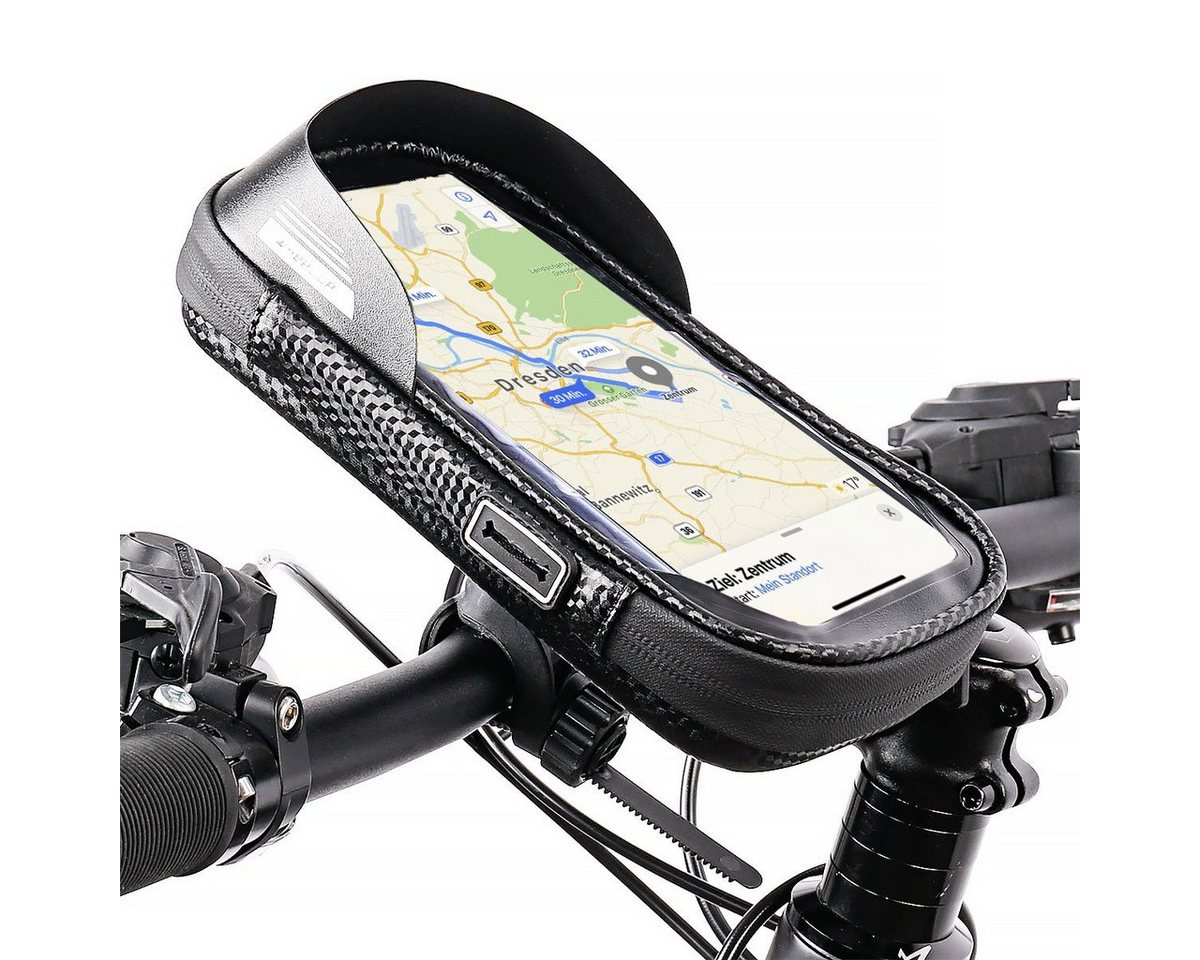 MidGard Fahrradtasche für Lenker, Smartphone-Halterung, Handy-Tasche für Fahrrad, e-Bike von MidGard