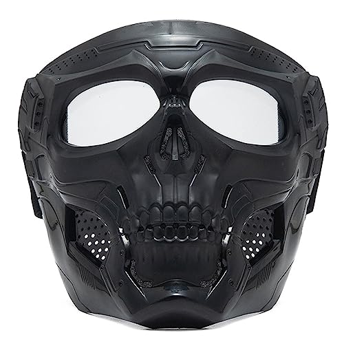 Paintball Maske, Deadpool Maske, Passgenau und leicht verstellbar Totenkopf Maske Starke Zähigkeit und Gute Elastizität Samurai Maske Ideal zum Fahren von Fahrrädern Motorrädern usw von Midmoon