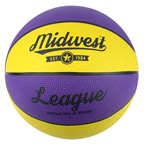 Midwest Kinder League Basketball, Kinder, League Basketball, Yellow/Purple von Midwest