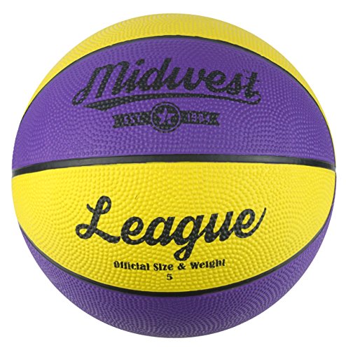 Midwest League Basketball, Unisex, League Basketball, Yellow/Purple von Midwest