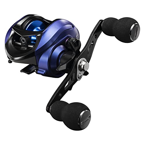 Mifine Magic Baitcasting Angelrolle, 6,3:1 Übersetzung glatte Baitcaster-Rollen, 6,0 kg Kohlefaser-Zug, Cross-Fire 5 Magnetbremssystem, Links-/Rechtshänder von Mifine