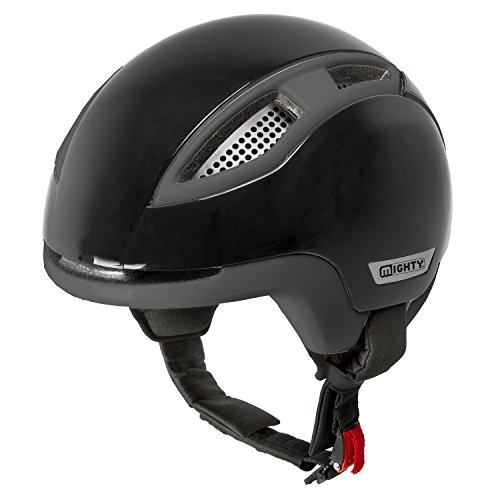 Mighty Erwachsene 45S Speed Pedelec Helm, Schwarz/Anthrazit, XL/61-62 cm von Mighty