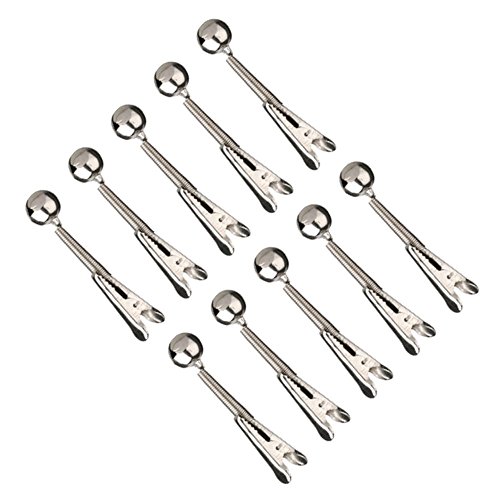 Mikado 10 Stück Aalglöckchen mit Krokodilklemme Bissanzeiger Single Bell Auswahl von Größe S bis L (M) von Mikado