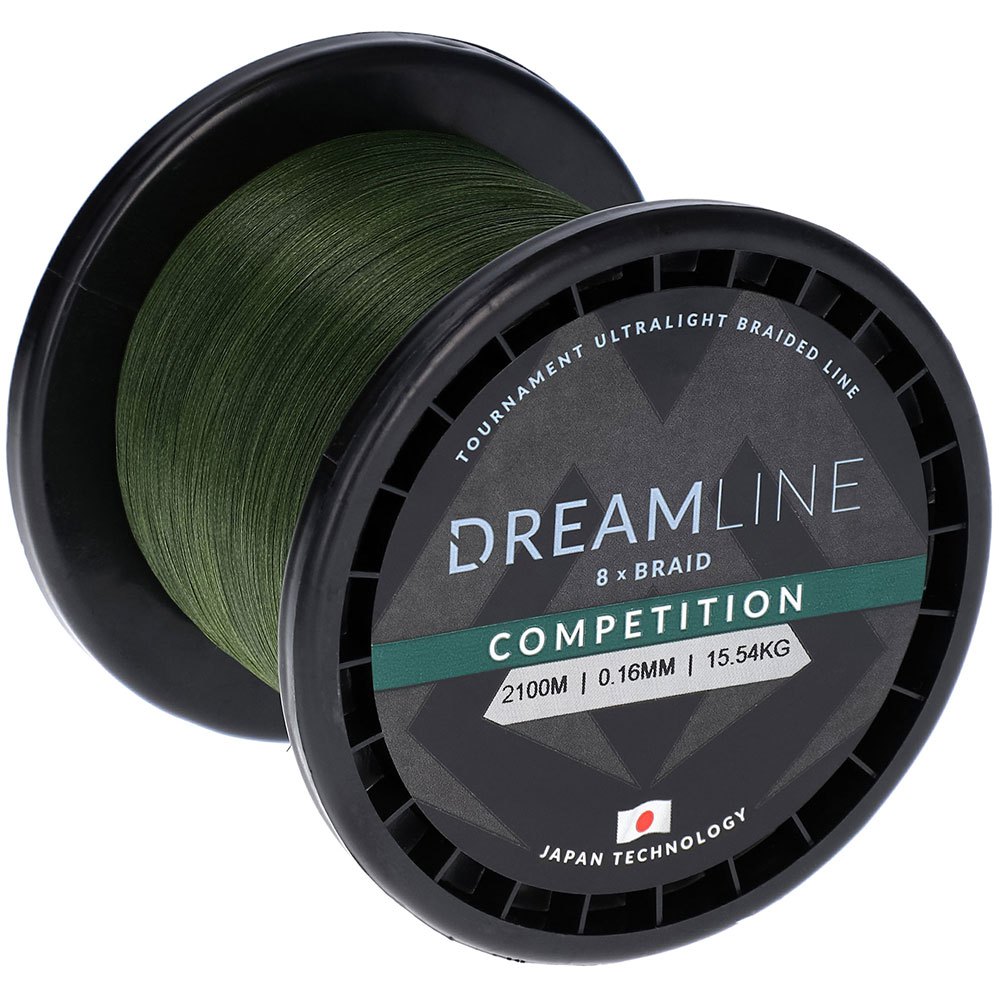 Mikado Dreamline Competition Braided Line 2100 M Grün 0.180 mm von Mikado