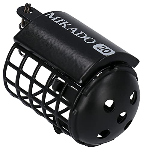 Mikado Kleiner schwarzer Micro Futterkorb Ø25 x30mm von 5g bis 25g erhältlich Feeder with Bottom (10g) von Mikado