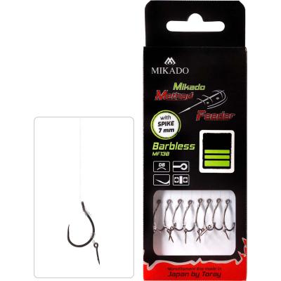 Mikado Method Feeder Rig mit Nadel/ohne Widerhaken #6 0.25mm/10cm 8St von Mikado