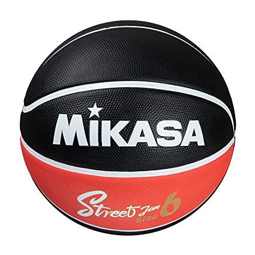Basketball Größe 6 Schwarz Rot BB702B von Mikasa