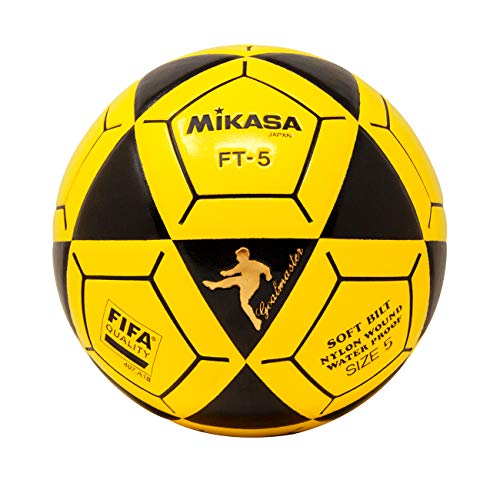 Mikasa FT5 Ziel Master Fußball, Größe 5, Schwarz/Gelb von Mikasa