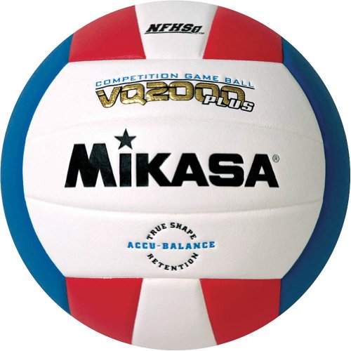 MIKASA VQ2000 Micro Cell Volleyball, VQ2000 Micro Cell Volleyball (rot/weiß/blau)., VQ2000-USA, rot/weiß/blau, Einheitsgröße von Mikasa