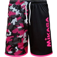 MIKASA Beachvolleyball Shorts Camouflage Herren schwarz/fuchsia XL von Mikasa