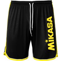 MIKASA Crystal Beachvolleyball Shorts Herren schwarz/gelb M von Mikasa