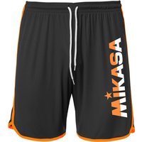 MIKASA Lupho Beachvolleyball Shorts mit Taschen Herren anthrazit/orange fluo S von Mikasa