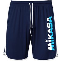 MIKASA Lupho Beachvolleyball Shorts mit Taschen Herren dunkelblau/weiß M von Mikasa