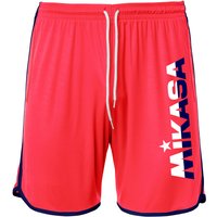 MIKASA Lupho Beachvolleyball Shorts mit Taschen Herren coral fluo/navy L von Mikasa