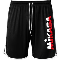 MIKASA Lupho Beachvolleyball Shorts mit Taschen Herren schwarz/weiß/rot M von Mikasa