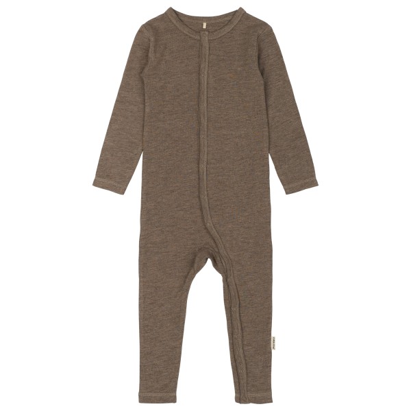 Mikk-Line - Kid's Wool/Bamboo L/S Suit - Overall Gr 86 braun von Mikk-Line