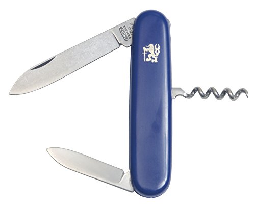 Mikov Stovka I Taschenmesser, 3a Funktionen Multitool Messer, PREMIUM BLUE Kunststoff Griff, scharfes Klappmesser, Outdoormesser 7cm ROSTFREI Klinge für Jagen/ Angeln/ Camping, perfektes Multifunktionswerkzeug von Mikov