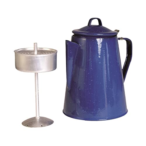 Mil-Tec Unisex – Erwachsene Emaille M.Percolator Kaffeekanne, Blau, Einheitsgröße von Mil-Tec