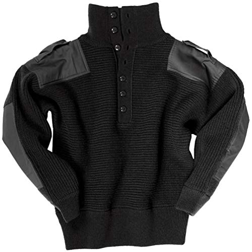 Mil-Tec Herren Alpin Pullover, Schwarz, 52 EU von Mil-Tec