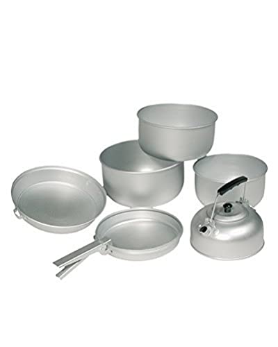 Mil-Tec Unisex – Erwachsene Koch-Set-14661000 Koch-Set, Silber, Einheitsgröße von Mil-Tec