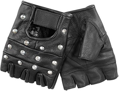 Mil-Tec Biker, Handschuhe m Nieten - Schwarz - S von Mil-Tec