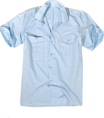 Mil-Tec Dienst, Hemd kurzarm - Hellblau - M von Mil-Tec