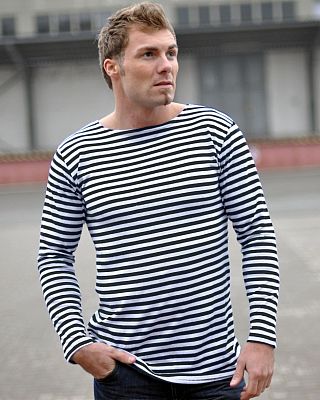 Mil-Tec Marine Sommer, Pullover - Dunkelblau/Weiß - S von Mil-Tec