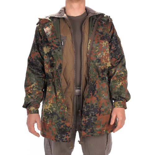 Men's Bundeswehr Jacket With A Removabel Inner Jacket,Flecktarn,8 von Mil-Tec