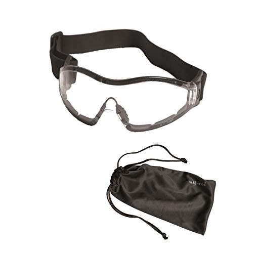 Mil-Tec Schutzbrille para Klar, Schwarz, One Size Mil-Tec Schutzbrille para Klar, Schwarz, One Size von Mil-Tec