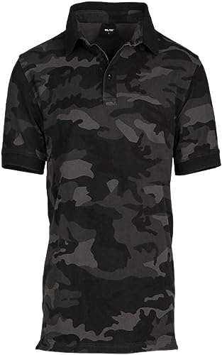 Mil-Tec Poloshirt Prewash Co. Pikee Dark camo Gr.S von Mil-Tec