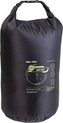 Mil-Tec Roll-Top, Gepäckrolle wasserdicht - Schwarz - 13 l von Mil-Tec