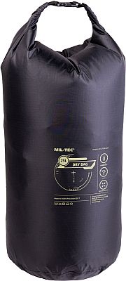 Mil-Tec Roll-Top, Gepäckrolle wasserdicht - Schwarz - 25 l von Mil-Tec