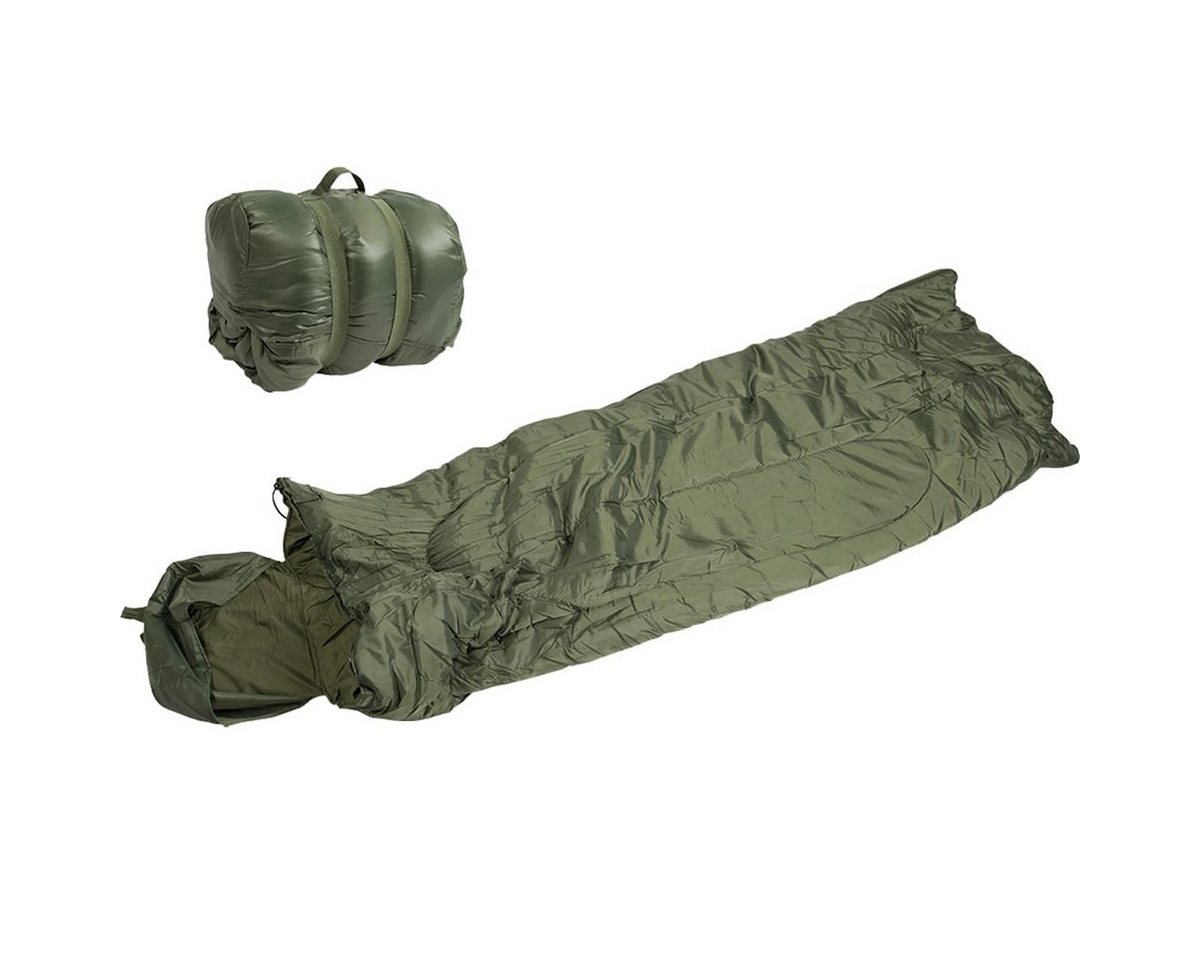 Mil-Tec Schlafsack Militär Schlafsack Pilot mit Packsack, Gefüttert von Mil-Tec