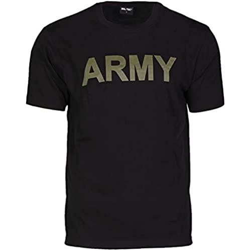 Mil-Tec T-Shirt m.Druck Army schwarz Gr.M von Mil-Tec