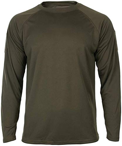 Mil-Tec Unisex Tactical Quick Dry T Shirt, Oliv, L EU von Mil-Tec