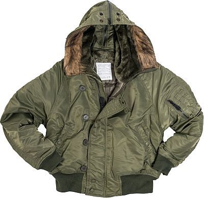 Mil-Tec US Aviator N2B Basic, Textiljacke - Oliv - XXL von Mil-Tec