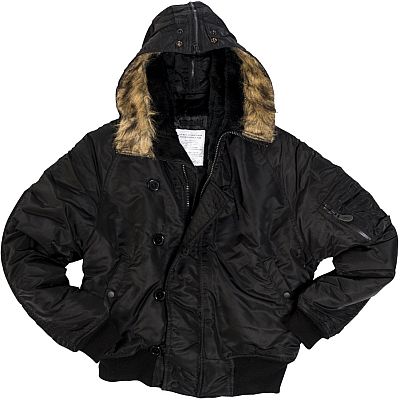 Mil-Tec US Aviator N2B Basic, Textiljacke - Schwarz - XL von Mil-Tec