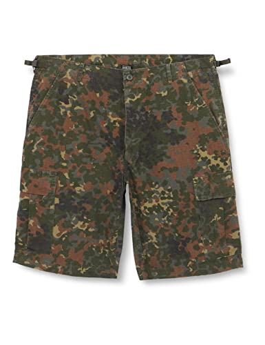 Mil-Tec US Bermuda-Shorts aus Ripstop-Gewebe, vorgewaschen, Woodland, Flecktarn, L von Mil-Tec