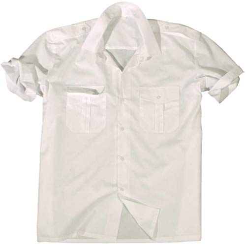 Mil-Tec US Diensthemd Kurzarm für Sie und Ihn (Weiß/XXL) von Mil-Tec