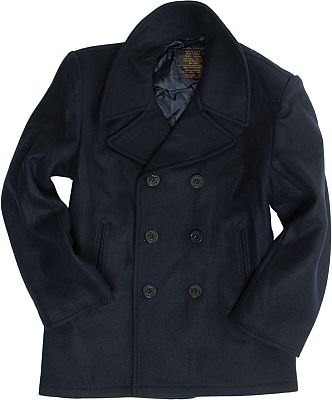 Mil-Tec US Navy Pea Coat, Mantel - Dunkelblau - L von Mil-Tec