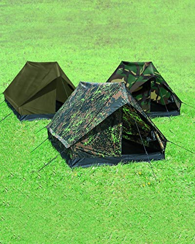 Mil-Tech Unisex – Erwachsene Mini Pack Standard' Zelt, Woodland, One Size von Mil-Tec