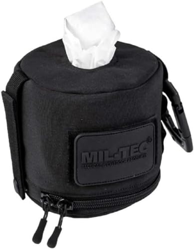 Mil-Tec Unisex – Erwachsene Molle Toilettenpapiertasche, Schwarz, One Size von Mil-Tec
