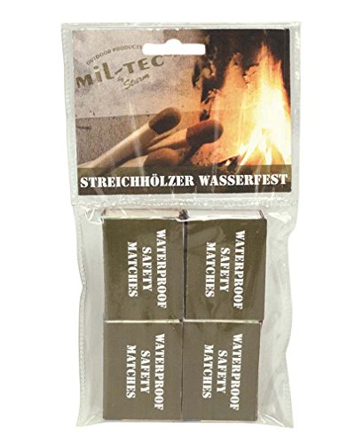 STREICHHÖLZER WASSERFEST 4 Pack/Blister von Mil-Tec