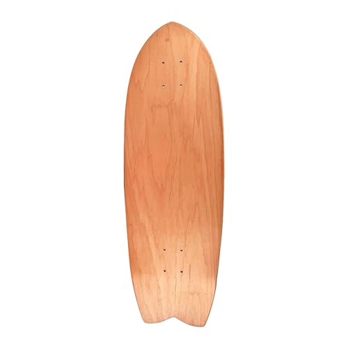 Milageto Blanko-Skateboarddeck, 7-lagig, Mini-Cruiser-Board, Holzdeck, DIY-Bemalung für Jungen, Mädchen, Anfänger, Teenager, Kinder, 32 Zoll von Milageto